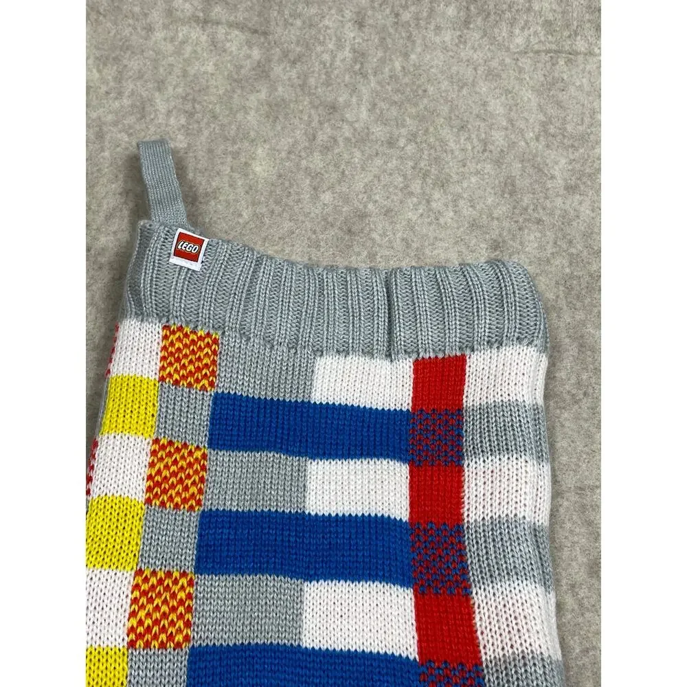 Lego Collection x Target Knitted Plaid/Stripes Christmas Stockings Multicolor